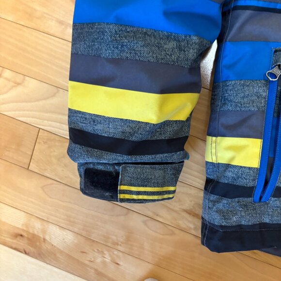 686 infiDry Jacket Waterproof Thermal Boy's Youth Medium Blue Grey Snowboard Ski - Picture 6 of 13